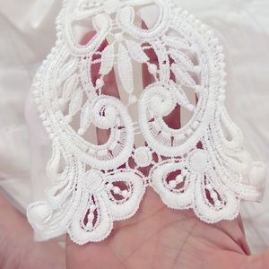 NWT  BUTTERY SOFT NORACORA WHITE BATTENBERG LACE LEGGINGS SZ L